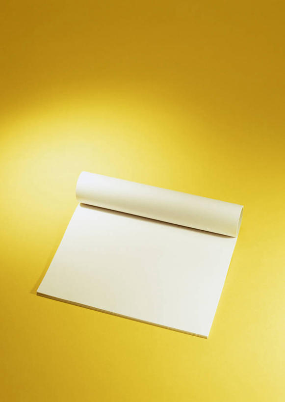 无人,竖图,俯视,室内,特写,白天,静物,一本,阴影,黄色背景,反射,影子,记事本,白色,本子,笔记本,打开,摄影,影棚,开启,空白,彩图,高角度拍摄,影棚拍摄,拍摄