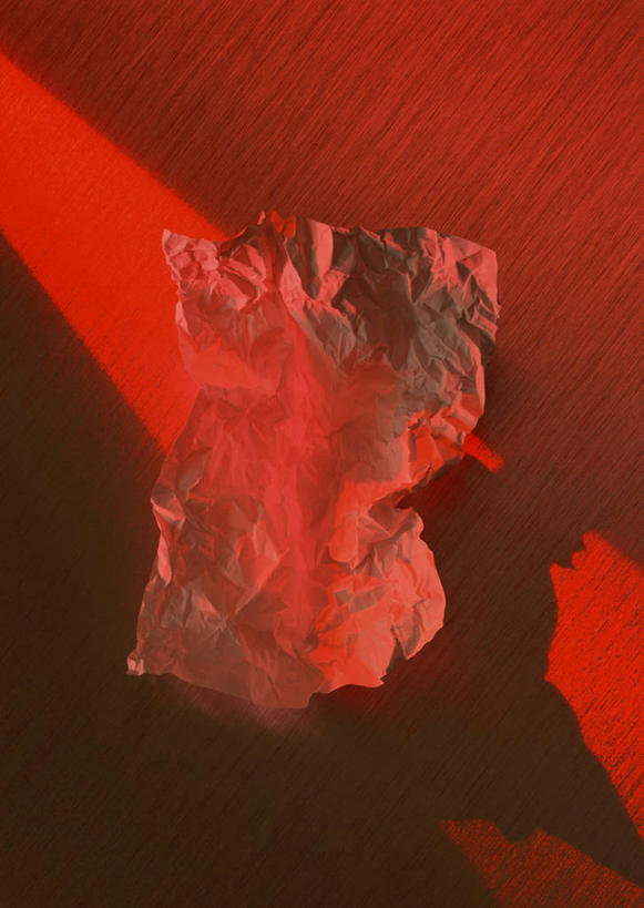 无人,竖图,俯视,室内,特写,白天,静物,一张,阴影,红色背景,反射,影子,纸,复印纸,纸张,白色,摄影,影棚,彩图,高角度拍摄,影棚拍摄,拍摄