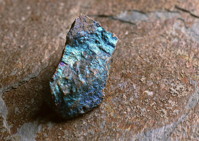 无人,横图,俯视,室内,特写,白天,石头,静物,一块,石子,蓝色,鹅卵石,按摩石,沉积岩,水成岩,石块,岩石,彩图,高角度拍摄