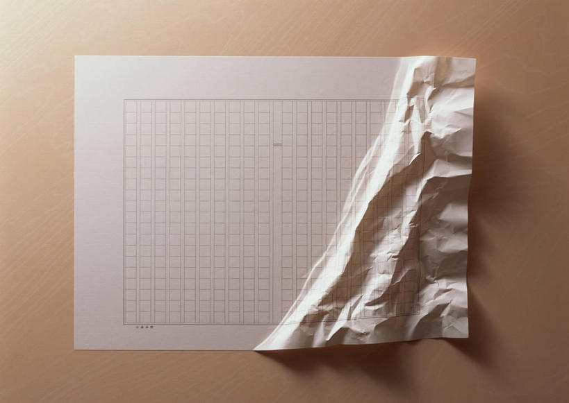无人,横图,俯视,室内,特写,白天,静物,一张,阴影,褶皱,反射,纹路,方格,格子,纹理,影子,纸,稿纸,信纸,纸张,白色,便签纸,摄影,影棚,肌理,空白,彩图,高角度拍摄,影棚拍摄,拍摄,速写纸,文稿纸,演算纸