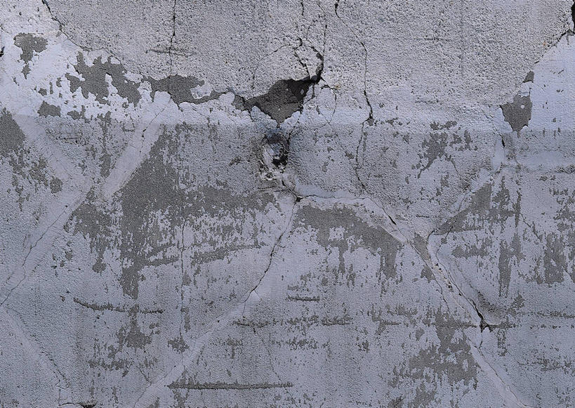 无人,横图,室外,特写,白天,正面,建材,建筑,静物,缝隙,裂缝,裂痕,纹路,材料,纹理,墙,混凝土,水泥,墙壁,墙面,灰色,建造,肌理,彩图