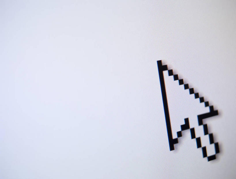 无人,横图,室内,特写,白天,正面,显示器,屏幕,方向,显示屏,箭头,指向,光标,游标,输出设备,簇,彩图