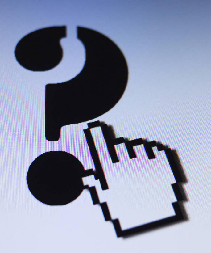 无人,竖图,室内,特写,白天,正面,显示器,标志,屏幕,文字,方向,标识,显示屏,箭头,问号,指向,光标,游标,输出设备,簇,彩图