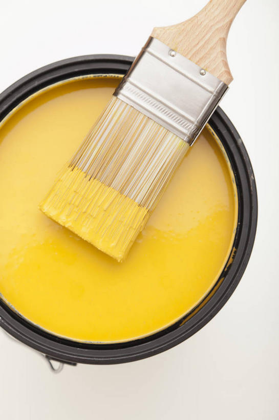 无人,竖图,俯视,室内,特写,白天,白色背景,装修,金属制品,装饰,金属,材料,罐子,装潢,一个,黄色,粉刷,瓶子,刷子,摄影,影棚,单个,油漆,保护,涂料,彩图,高角度拍摄,影棚拍摄,拍摄