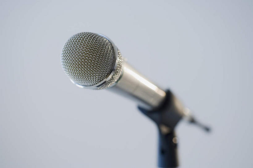 无人,横图,室内,特写,白天,白色背景,正面,静物,朦胧,模糊,一个,话筒,摄影,影棚,单个,麦克风,扩音器,传声器,微音器,彩图,影棚拍摄,拍摄