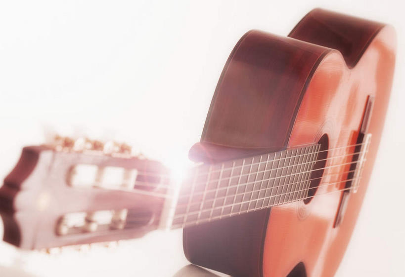 无人,横图,室内,特写,白天,白色背景,正面,静物,一把,木制,吉他,乐器,弦乐器,木制品,摄影,影棚,弹拨弦鸣乐器,彩图,眩光,影棚拍摄,拍摄,弹拨弦乐器