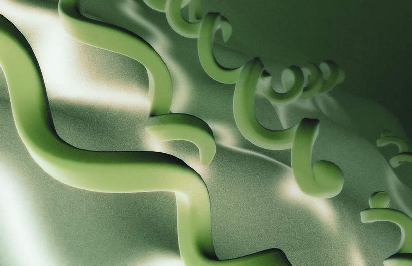 无人,横图,插画,室内,白天,白色背景,正面,数码,分子,科技,微生物,静物,阴影,网络,细菌,医学,细胞,高光,几何,计算机图形,合成,图画,画,生物,人体,电脑合成图,数码合成图,医疗,生物学,漫画,生理学,写实,具体,具象,寄生,生命体,螺旋菌,梅毒螺旋体,彩图