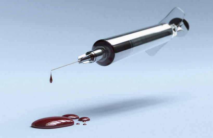 无人,横图,插画,室内,特写,白天,正面,数码,科技,静物,阴影,黑色背景,网络,血,医学,高光,几何,计算机图形,合成,图画,画,针管,针筒,注射,人体,电脑合成图,数码合成图,医疗,医疗设备,生物学,注射器,血滴,漫画,生理学,写实,具体,具象,彩图