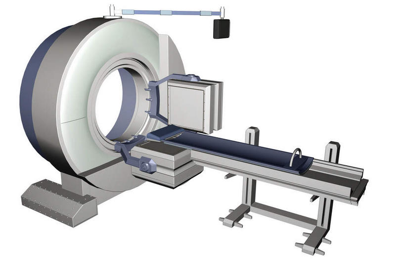 无人,医院,横图,俯视,室内,特写,白天,白色背景,静物,检查,工具,扫描仪,器械,一台,检测,医疗,医疗器械,医疗工具,医疗机构,计算机断层扫描,ct机,扫描仪器,显像机,彩图,高角度拍摄,病院,诊所