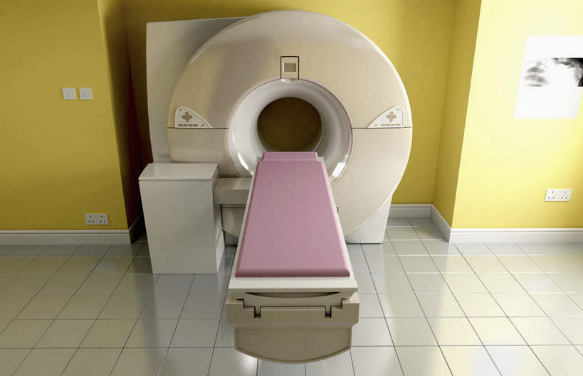 无人,医院,横图,室内,特写,白天,正面,静物,瓷砖,地砖,墙,地面,墙壁,墙面,核磁共振成像扫描仪,医疗机构,彩图,病院,诊所