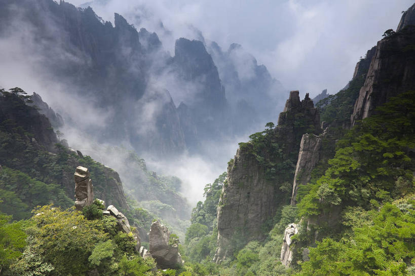 无人,横图,俯视,航拍,室外,白天,旅游,度假,黄山,美景,森林,山,山脉,树林,植物,雾,中国,亚洲,朦胧,模糊,景观,山峰,山峦,娱乐,树,树木,绿色,自然,群山,享受,休闲,景色,放松,生长,成长,迷雾,鸟瞰,自然风光,东亚,安徽,安徽省,黄山市,中华人民共和国,华东地区,皖,黟山,大雾,彩图,高角度拍摄,世界地质公园,天下第一奇山