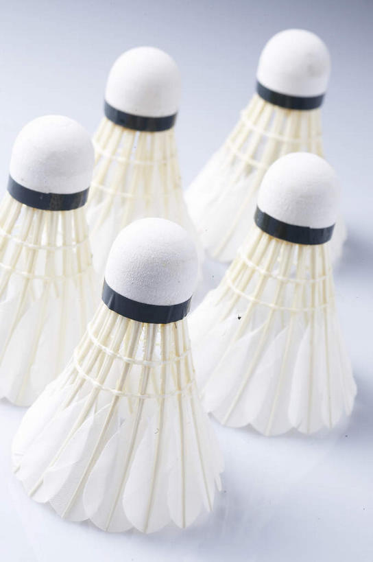 无人,竖图,俯视,室内,特写,白天,羽毛球,静物,羽毛,五个,许多,阴影,反射,影子,羽毛球装备,运动器械,白色,健身器械,摄影,影棚,摄影棚,健身器材,羽毛球运动,彩图,高角度拍摄,影棚拍摄,拍摄,运动器材