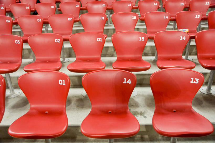 无人,体育馆,公园,运动场,横图,室内,白天,正面,旅游,度假,标志建筑,地标,建筑,北京,中国,亚洲,一排,许多,整齐,标志,鸟巢,数字,文字,字符,看台,首都,很多,娱乐,标识,建设,体育场,座位,排列,红色,享受,休闲,旅游胜地,放松,阿拉伯数字,队列,东亚,国家体育场,中华人民共和国,北京市,京,北平,华北地区,朝阳区,运动馆,坐位,彩图,北京奥林匹克公园,北京国家体育场,北京奥林匹克体育场