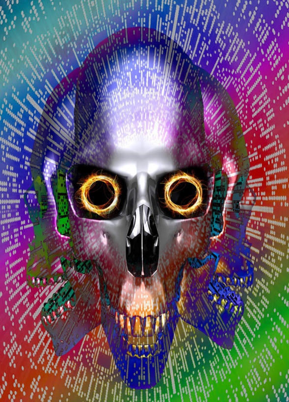 脸,头,脸颊,骨骼,无人,竖图,插画,室内,特写,白天,正面,数码,科技,一排,阴影,整齐,光线,光泽,网络,骷髅,骨头,光芒,高光,几何,计算机图形,合成,图画,注视,画,排列,三个,观察,看,张嘴,观看,污染,电脑合成图,数码合成图,骨架,察看,病毒,队列,关注,漫画,光辉,张大嘴巴,写实,具体,具象,传染,毫光,计算机病毒,头部,脸部,脸蛋,面部,张开嘴,彩图,感染,沾染