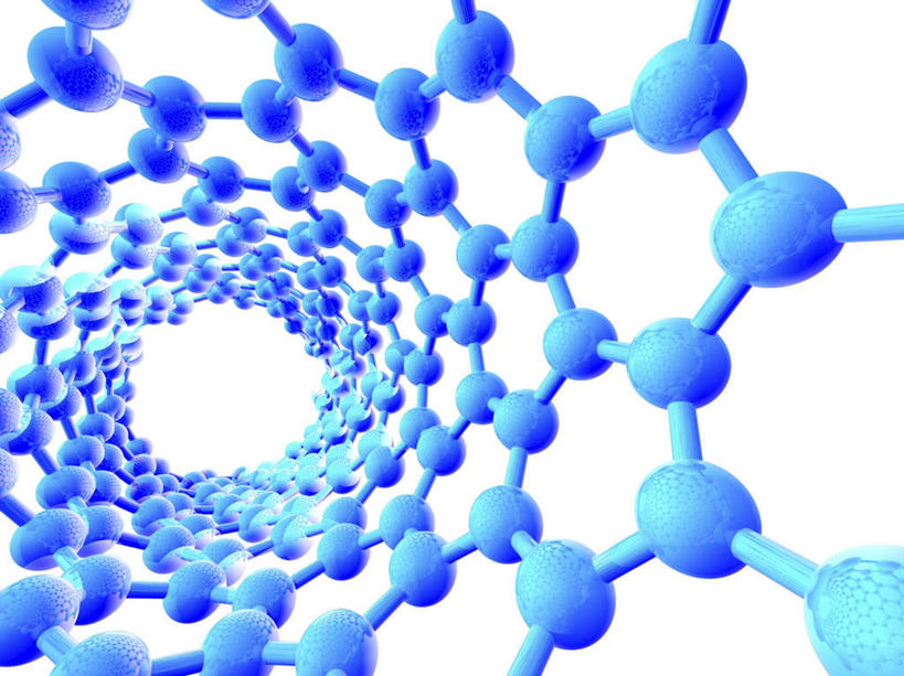 无人,横图,室内,特写,白天,白色背景,正面,数码,分子,科技,阴影,隧道,网络,化学,圆形,六边形,螺旋,高光,几何,计算机图形,合成,蓝色,电脑合成图,数码合成图,原子,地道,写实,具体,具象,布基球,碳纳米管,彩图