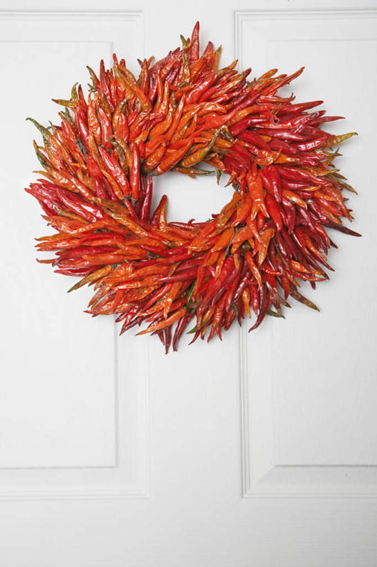 无人,竖图,室内,特写,白天,白色背景,正面,门,辣椒,蔬菜,一堆,许多,吊挂,悬挂,堆叠,堆积,新鲜,圆环,圆圈,食品,挂,食物,一个,红色,门框,有机食品,绿色食品,单个,堆,环形,辣角,红海椒,大椒,辣虎,广椒,辣子,红辣椒,海椒,番椒,彩图