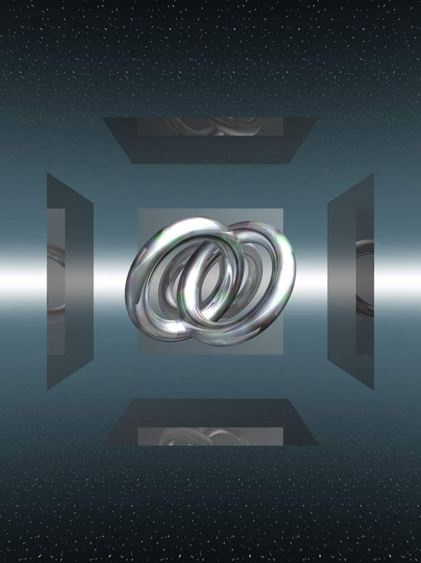 无人,竖图,室内,特写,白天,正面,抽象,数码,科技,镜子,金属制品,连接,阴影,蓝色背景,网络,金属,圆圈,高光,几何,计算机图形,合成,三个,四个,夸张,链条,电脑合成图,数码合成图,镜像,镜面,三维,深奥,三维图形,贯穿,连结,衔接,串连,彩图