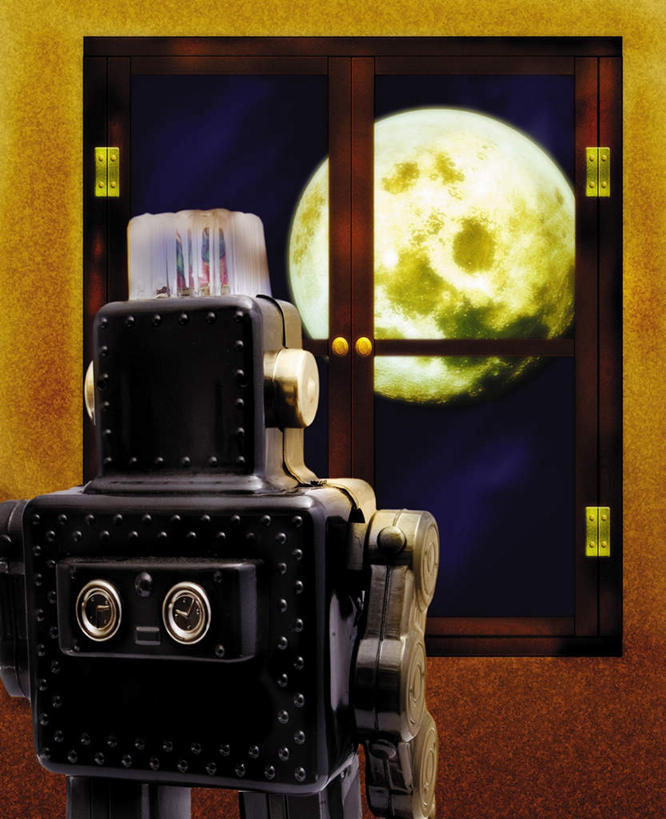 无人,竖图,室内,特写,白天,数码,科技,窗户,阴影,网络,墙,月球,高光,几何,计算机图形,合成,玻璃窗,墙壁,墙面,一个,背面,黄色,蓝色,蓝天,天空,模型,天,单个,电脑合成图,数码合成图,科学技术,科幻,机器人,写实,具体,具象,彩图