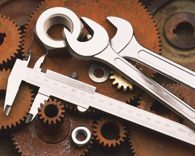 无人,横图,俯视,室内,特写,白天,零件,齿轮,静物,连接,组合,测量,工具,刻度,尺,机械,扳手,测量工具,链接,螺母,精密,螺帽,五金,尺子,紧固,游标卡尺,拼接,拼凑,精准,精细,垫圈,量具,量仪,拼合,凑集,聚合,撮合,链结,牢固,卡尺,标卡尺,量爪,主尺,深度尺,扳头,游标尺,彩图,高角度拍摄