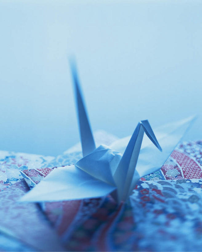 无人,竖图,俯视,室内,特写,白天,桌面,桌子,静物,蓝色背景,朦胧,模糊,艺术,折纸,纸艺,手工艺品,纸张,千纸鹤,文化,一个,白色,纸鹤,工艺品,摄影,影棚,单个,高雅,工艺折纸,自信心,品位,彩图,高角度拍摄,影棚拍摄,拍摄