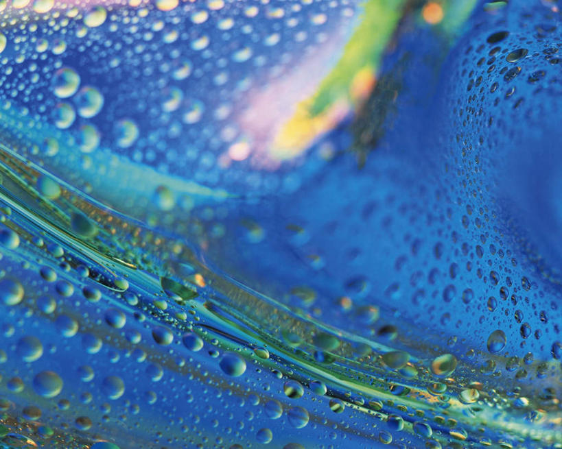 无人,横图,室内,特写,白天,正面,水,花纹,条纹,朦胧,模糊,艺术,发光,空间,纹路,材料,液体,斑点,亚克力,水滴,画,水珠,蓝色,绿色,闪耀,工业,耀眼,明亮,制造,创作,想象,丙烯酸,亚加力,有机玻璃,彩图