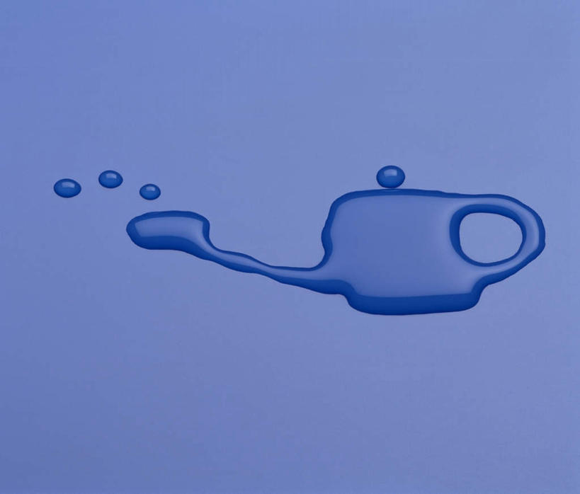 无人,横图,俯视,室内,特写,白天,水,花纹,蓝色背景,条纹,艺术,空间,纹路,液体,斑点,水滴,画,一个,摄影,影棚,创作,想象,喷水壶,彩图,高角度拍摄,影棚拍摄,拍摄