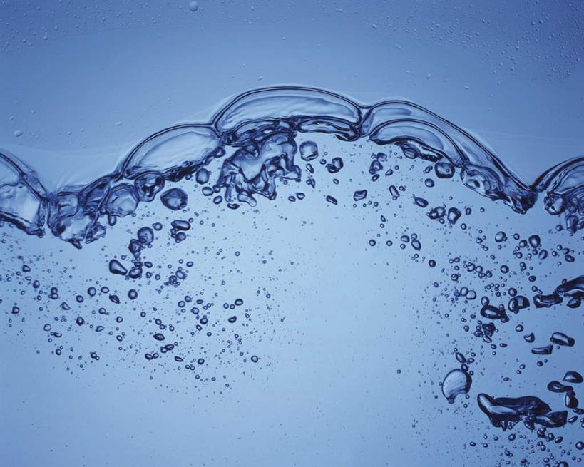 无人,横图,俯视,室内,特写,白天,水,连接,波纹,蓝色背景,透明,液体,气泡,水滴,涟漪,漩涡,水泡,水珠,水纹,泡泡,摄影,流动,影棚,圆弧,融合,彩图,高角度拍摄,影棚拍摄,拍摄