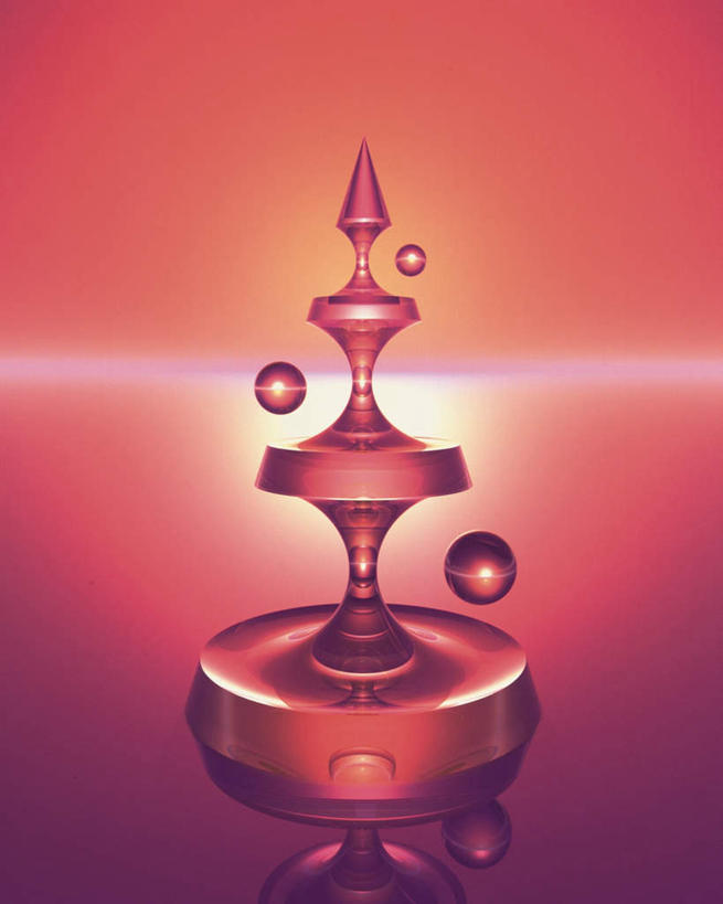 无人,竖图,室内,白天,正面,数码,科技,阴影,漂浮,锐利,网络,锥形,塔,高光,几何,计算机图形,合成,球,三个,球体,悬浮,电脑合成图,数码合成图,写实,具体,具象,圆锥形,彩图