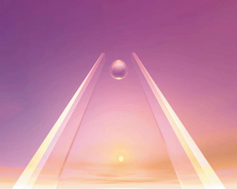 无人,横图,室内,白天,仰视,数码,科技,太阳,阴影,透明,光线,网络,影子,柱子,水晶,高光,几何,计算机图形,合成,蓝色,蓝天,天空,阳光,天,球体,水晶球,晴朗,电脑合成图,数码合成图,万里无云,写实,具体,具象,水晶制品,晴空,晴空万里,彩图,低角度拍摄