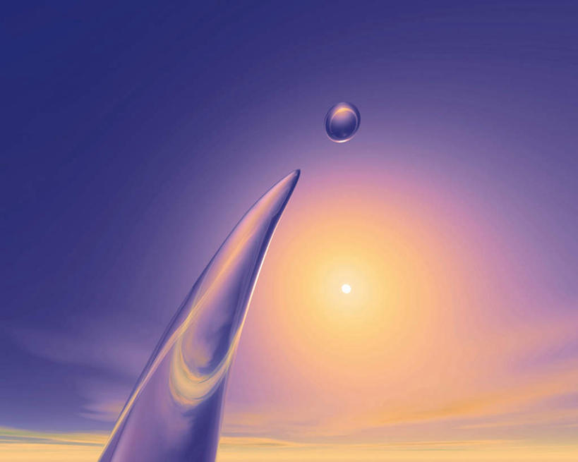 无人,横图,室内,白天,仰视,数码,科技,水,太阳,阴影,漂浮,透明,光线,网络,液体,影子,水滴,水柱,水晶,高光,几何,计算机图形,合成,一个,阳光,球体,悬浮,水晶球,单个,刺眼,耀眼,电脑合成图,数码合成图,写实,具体,具象,水晶制品,彩图,低角度拍摄,夺目