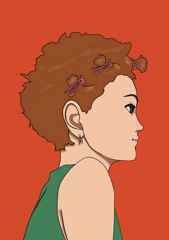 西方人,脸,头,脸颊,头发,一个人,无人,站,竖图,插画,室内,特写,白天,侧面,数码,科技,欧洲,欧洲人,仅一个年轻女性,仅一个女性,仅一个人,阴影,红色背景,服装,网络,高光,几何,计算机图形,合成,图画,注视,休闲装,肩膀,画,衣服,看,站着,休闲,休闲服,服饰,观看,电脑合成图,数码合成图,扎,关注,发卡,漫画,写实,具体,具象,年轻女性,女人,女性,白种人,头部,脸部,脸蛋,面部,站立,半身,彩图