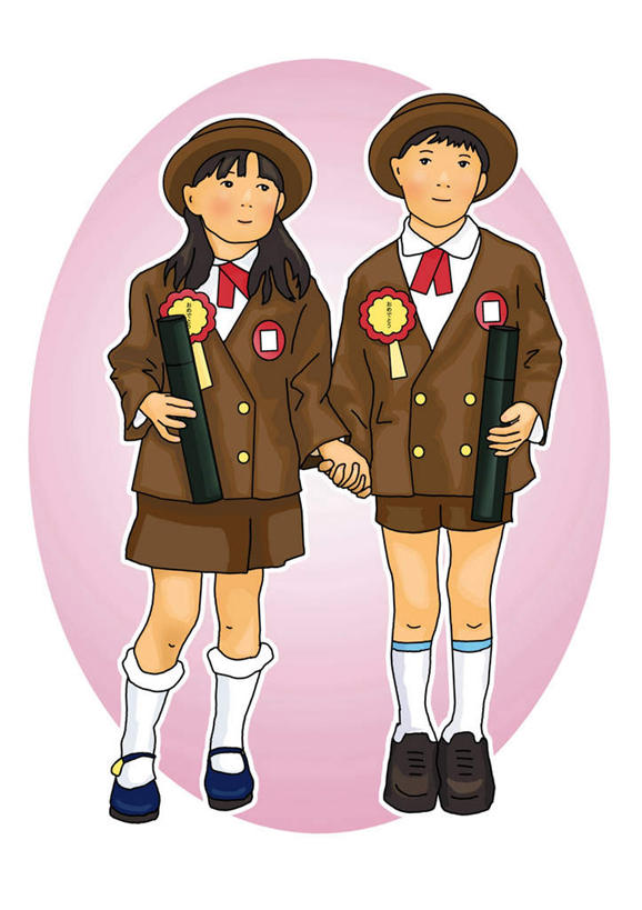 东方人,儿童,无人,两个人,站,握手,竖图,插画,室内,白天,白色背景,正面,制服,纯洁,数码,科技,亚洲,阴影,服装,网络,圆形,圆,胸花,高光,几何,计算机图形,合成,图画,注视,黄种人,画,小孩,粉色,观察,看,站着,温暖,温馨,校服,可爱,童年,童趣,观看,电脑合成图,数码合成图,察看,关爱,关注,亲情,奖状,漫画,童真,烂漫,无邪,学生服,写实,具体,具象,天真,男孩,男人,男性,女孩,女人,女性,亚洲人,搀手,拉手,手搀手,手拉手,手牵手,手握手,站立,彩图,全身,男生,女生
