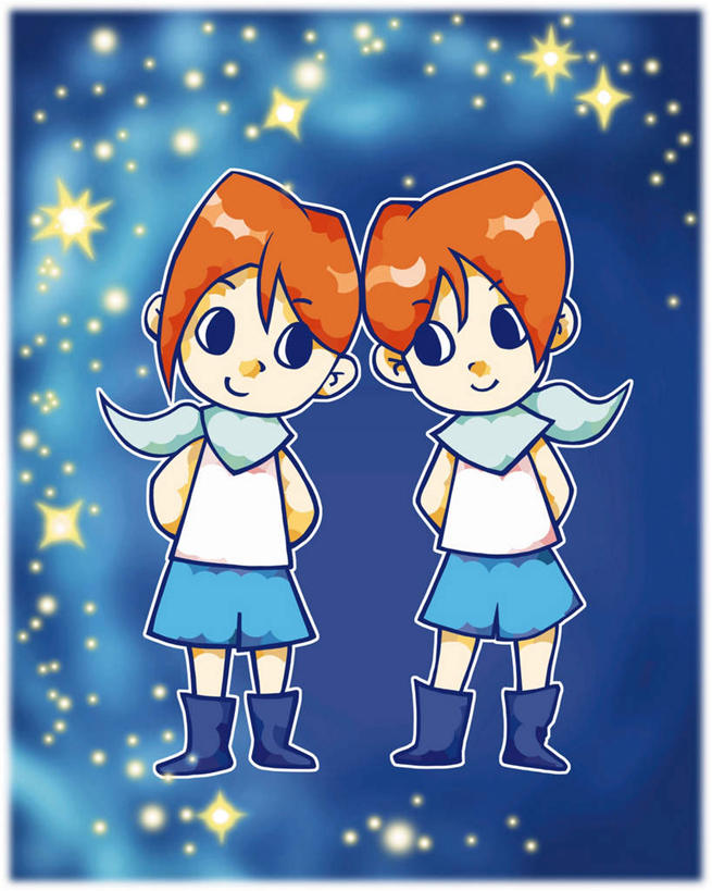 儿童,无人,两个人,站,竖图,插画,室内,白天,正面,纯洁,智慧,数码,科技,阴影,蓝色背景,服装,朦胧,模糊,网络,图案,星星,花心,光芒,高光,几何,计算机图形,合成,图像,图画,注视,休闲装,领巾,画,小孩,衣服,黄色,观察,看,站着,休闲,闪耀,星形,休闲服,卡通,交际,可爱,童年,童趣,服饰,星座,观看,电脑合成图,数码合成图,察看,敏捷,闪烁,思维,关注,灵活,占卜,漫画,童真,烂漫,无邪,背手,写实,具体,具象,善变,双子座,圆滑,孤独,冷酷,伶俐,天真,男孩,男人,男性,沟通,站立,彩图,全身,男生