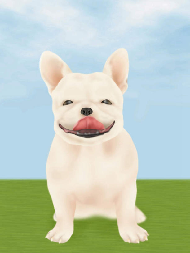 舌,无人,坐,竖图,插画,室内,白天,正面,数码,科技,草地,草坪,植物,宠物,狗,阴影,网络,斗牛犬,云,云朵,高光,几何,计算机图形,合成,云彩,图画,注视,吐舌头,画,草,一只,蓝色,绿色,白色,白云,蓝天,天空,动物,天,观察,看,伸舌头,吐舌,可爱,舔,晴朗,观看,电脑合成图,数码合成图,察看,关注,牛头犬,漫画,忠诚,英国斗牛犬,写实,具体,具象,斗牛狗,老虎狗,英国老虎犬,晴空,犬,坐着,彩图,全身