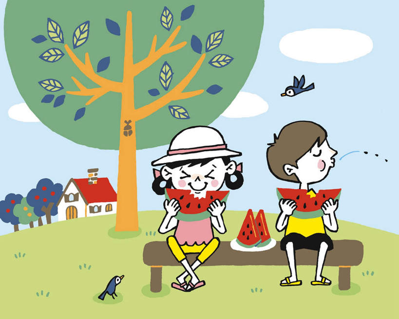 西方人,儿童,无人,两个人,伙伴,朋友,家,坐,笑,吃,微笑,横图,插画,室内,白天,正面,快乐,友谊,纯洁,数码,科技,植物,鸟,西瓜,水果,椅子,欧洲,欧洲人,阴影,服装,新鲜,网络,鸟类,房屋,木椅,屋子,草屋,生食,食品,果实,高光,几何,计算机图形,合成,图画,休闲装,住宅,画,树,树木,食物,小孩,衣服,绿色,自然,茅草屋,两只,休闲,休闲服,吐,可爱,童年,童趣,服饰,有机食品,绿色食品,生长,成长,瓜子,电脑合成图,数码合成图,漫画,童真,烂漫,无邪,写实,具体,具象,天真,友情,男孩,男人,男性,女孩,女人,女性,白种人,寒瓜,嚼,食,坐着,彩图,全身,开心,房子,茅舍,茅屋,小屋,男生,女生