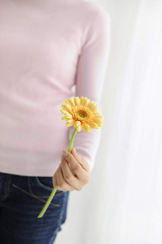 东方人,一个人,站,竖图,室内,白天,正面,窗帘,亚洲,仅一个年轻女性,仅一个女性,仅一个人,握,服装,装饰,盛开,非洲菊,拿,花蕾,拿着,休闲装,黄种人,花,花瓣,花朵,鲜花,一朵,衣服,粉色,黄色,帘子,花苞,花蕊,站着,休闲,休闲服,遮阳,菊花,握着,服饰,华丽,修饰,点缀,扶郎花,灯盏花,千日菊,衬托,美观,雅致,雅观,年轻女性,女人,女性,亚洲人,站立,半身,彩图