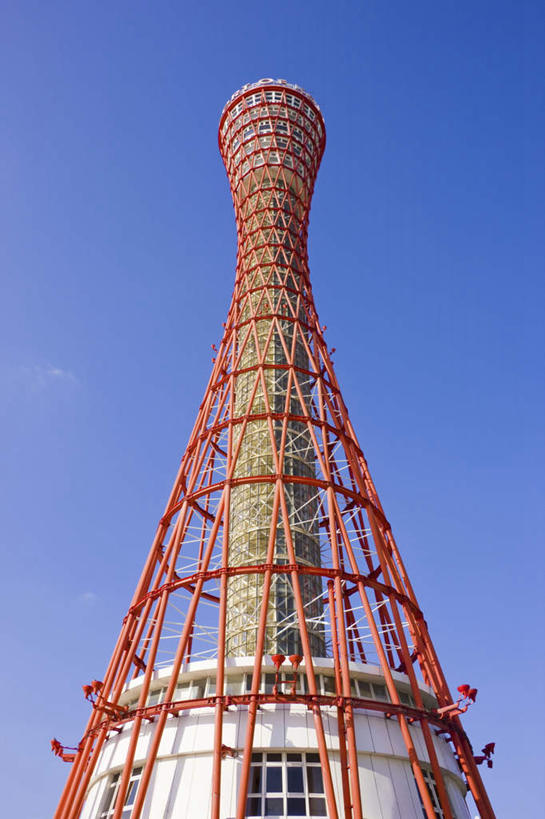 无人,竖图,室外,白天,仰视,旅游,度假,标志建筑,地标,建筑,日本,亚洲,云,云朵,塔,云彩,娱乐,建设,蓝色,白云,蓝天,天空,瞭望塔,天,享受,休闲,旅游胜地,放松,晴朗,东亚,本州,本州岛,日本国,近畿地方,近畿,兵库,兵库县,神户,神户市,神戸,县厅,神戸市,神户塔,晴空,彩图,低角度拍摄