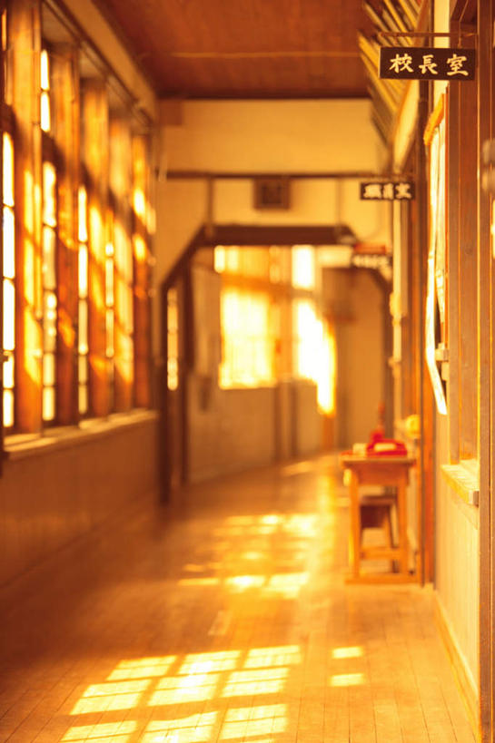 无人,学校,教学楼,竖图,室内,特写,白天,正面,窗户,静物,悬挂,阴影,光线,日文,标志,文字,影子,字符,走道,走廊,过道,标识,校园,玻璃窗,阳光,教室,日语,彩图,教学大楼