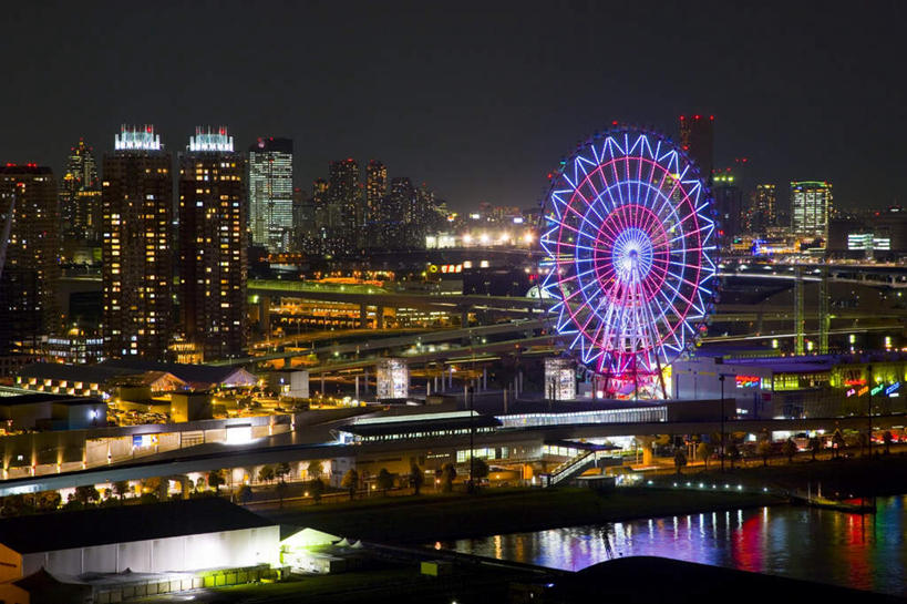 无人,高楼大厦,横图,俯视,航拍,室外,夜晚,旅游,度假,美景,城市风光,城市,大桥,大厦,建筑,立交桥,摩天大楼,桥梁,汽车,东京,日本,亚洲,景观,高架,建筑群,摩天轮,斜拉桥,桥,娱乐,建设,车,蓝色,蓝天,天空,交通工具,轿车,天,享受,休闲,景色,放松,晴朗,鸟瞰,载具,东亚,本州,万里无云,费里斯大转轮,关东地方,本州岛,日本国,东京都,灯火辉煌,港区,繁荣,晴空,晴空万里,彩图,高角度拍摄,大楼,高层建筑,高楼,摩天楼