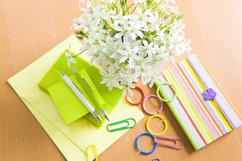 无人,横图,俯视,室内,白天,桌子,许多,朦胧,模糊,盛开,笔,塑料,办公桌,办公用品,别针,记事本,圆珠笔,花蕾,铅笔盒,文具,花,花瓣,花朵,鲜花,白色,本子,笔袋,笔记本,塑料制品,学习用品,花苞,花蕊,摄影,影棚,文具用品,虎眼万年青,海葱,葫芦兰,鸟乳花,彩图,高角度拍摄,影棚拍摄,拍摄