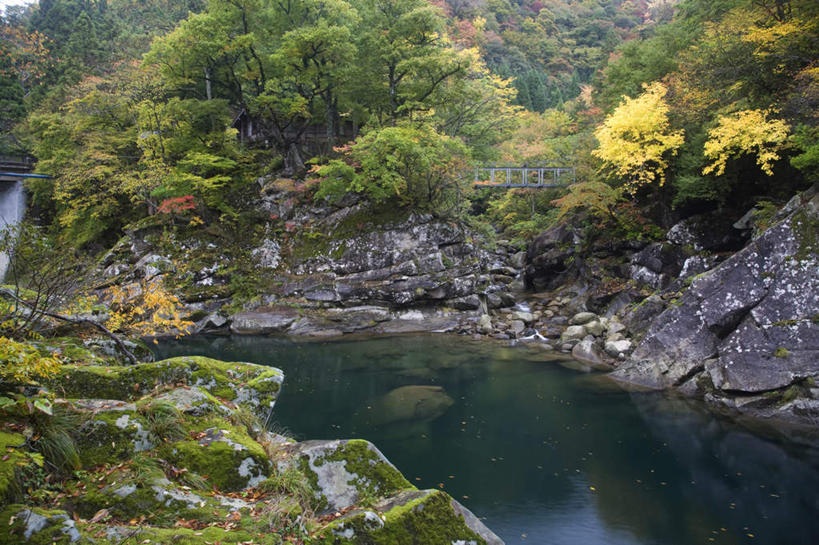 无人,横图,俯视,室外,白天,旅游,度假,河流,石头,美景,树林,水,植物,日本,亚洲,许多,阴影,光线,石子,影子,河水,景观,水流,悬崖,娱乐,树,树木,绿色,阳光,自然,享受,休闲,景色,放松,生长,成长,自然风光,东亚,本州,本州岛,日本国,中部地方,福井,福井县,绝壁,石块,岩石,彩图,高角度拍摄