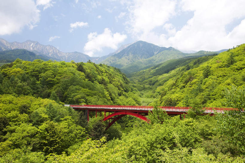 无人,横图,俯视,航拍,室外,白天,旅游,度假,美景,山,山脉,树林,植物,大桥,立交桥,桥梁,日本,亚洲,许多,朦胧,模糊,景观,山峰,云,云朵,高架,斜拉桥,桥,山峦,云彩,娱乐,树,树木,蓝色,绿色,白云,蓝天,天空,自然,群山,天,享受,休闲,景色,放松,生长,晴朗,成长,鸟瞰,自然风光,东亚,本州,本州岛,日本国,中部地方,山梨,山梨县,晴空,彩图,高角度拍摄