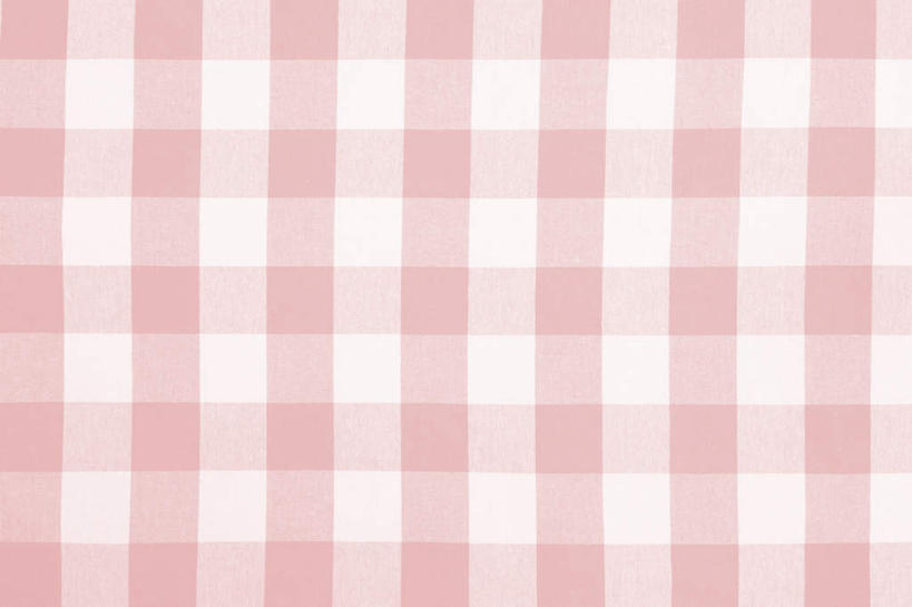 无人,横图,俯视,室内,特写,白天,静物,一排,整齐,布,方格,格子,正方形,排列,粉色,白色,布匹,队列,彩图,高角度拍摄