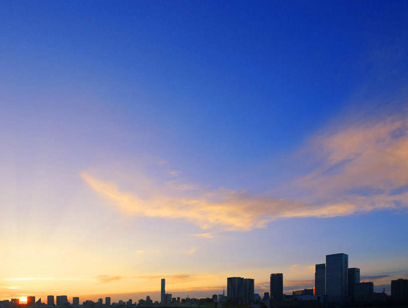 无人,高楼大厦,横图,俯视,航拍,室外,白天,度假,美景,日落,太阳,城市风光,城市,大厦,建筑,摩天大楼,东京,日本,亚洲,阴影,光线,影子,景观,晚霞,霞光,云,云朵,建筑群,江东区,云彩,娱乐,建设,蓝色,白云,蓝天,天空,阳光,黄昏,天,享受,休闲,景色,彩霞,放松,晴朗,鸟瞰,东亚,本州,关东地方,本州岛,日本国,东京都,晴空,夕阳,彩图,高角度拍摄,大楼,高层建筑,高楼,摩天楼