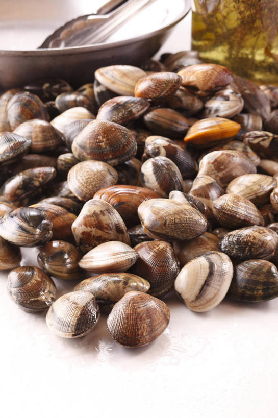 海鲜,无人,竖图,俯视,室内,特写,白天,餐桌,桌子,金属制品,一堆,许多,阴影,堆叠,堆积,反射,金属,影子,很多,蛤蜊,水产,海洋生物,容器,碗,蛤,餐台,储藏,堆,储存,水生动物,海产品,水生物,海底动物,蛤仔,彩图,高角度拍摄,花蛤,文蛤,贮存