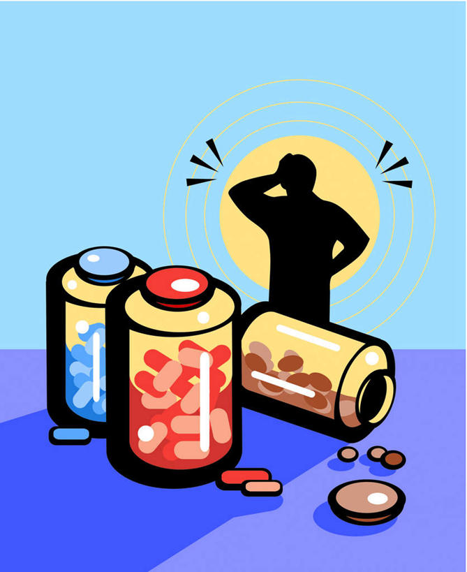 西方人,手,一个人,无人,站,摸,竖图,插画,室内,白天,正面,安全,数码,科技,光晕,桌子,欧洲,欧洲人,仅一个男性,仅一个人,一堆,许多,撑,抚摸,竖立,阴影,堆叠,堆积,光线,网络,药剂,药瓶,药丸,影子,防护,光圈,很多,高光,几何,计算机图形,倒下,合成,图画,药片,手叉腰,画,仅一个年轻男性,三个,红色,蓝色,紫色,倒影,阳光,药品,叉腰,站着,手部,治疗,堆,保护,按压,药物,电脑合成图,数码合成图,医疗,放置,搁置,安排,撑着,痛,疼,保险,预防,漫画,写实,具体,具象,盛放,单手叉腰,平安,男人,男性,年轻男性,白种人,触摸,接触,站立,彩图