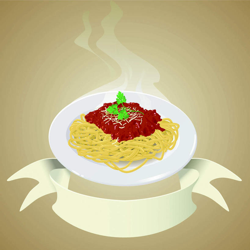 面食,面条,意大利面,无人,方图,插画,室内,白天,正面,西餐,数码,科技,餐具,叶子,阴影,网络,布,面,料理,美味,食品,绿叶,高光,几何,计算机图形,合成,图画,番茄酱,画,食物,白色,盘子,嫩叶,烟,西式,装点,点缀,电脑合成图,数码合成图,卫生,冒烟,漫画,纯真,写实,具体,具象,洁净,粉饰,光明,恬静,中间色,朴素,清白,厚味,鲜味,叶,叶片,进餐用具,烹调用具,彩图