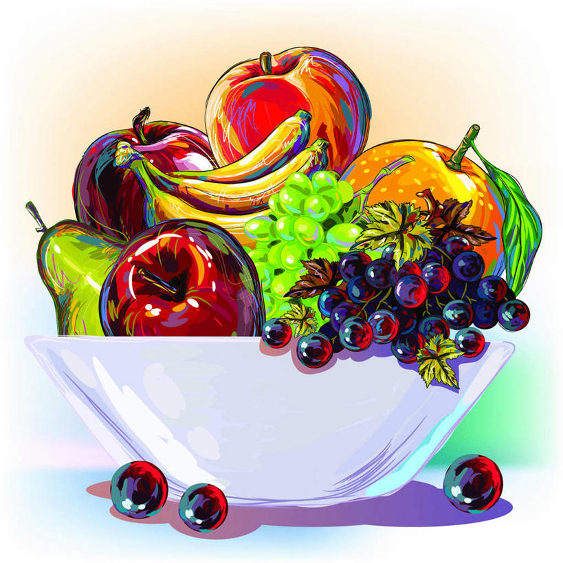 无人,横图,插画,室内,白天,白色背景,正面,数码,科技,苹果,梨,葡萄,餐具,水果,许多,阴影,新鲜,网络,碟子,盘,生食,食品,果实,高光,几何,计算机图形,合成,图画,画,食物,一个,白色,盘子,果盆,碟,香梨,有机食品,绿色食品,单个,电脑合成图,数码合成图,漫画,写实,具体,具象,生梨,山葫芦,蒲桃,草龙珠,彩图