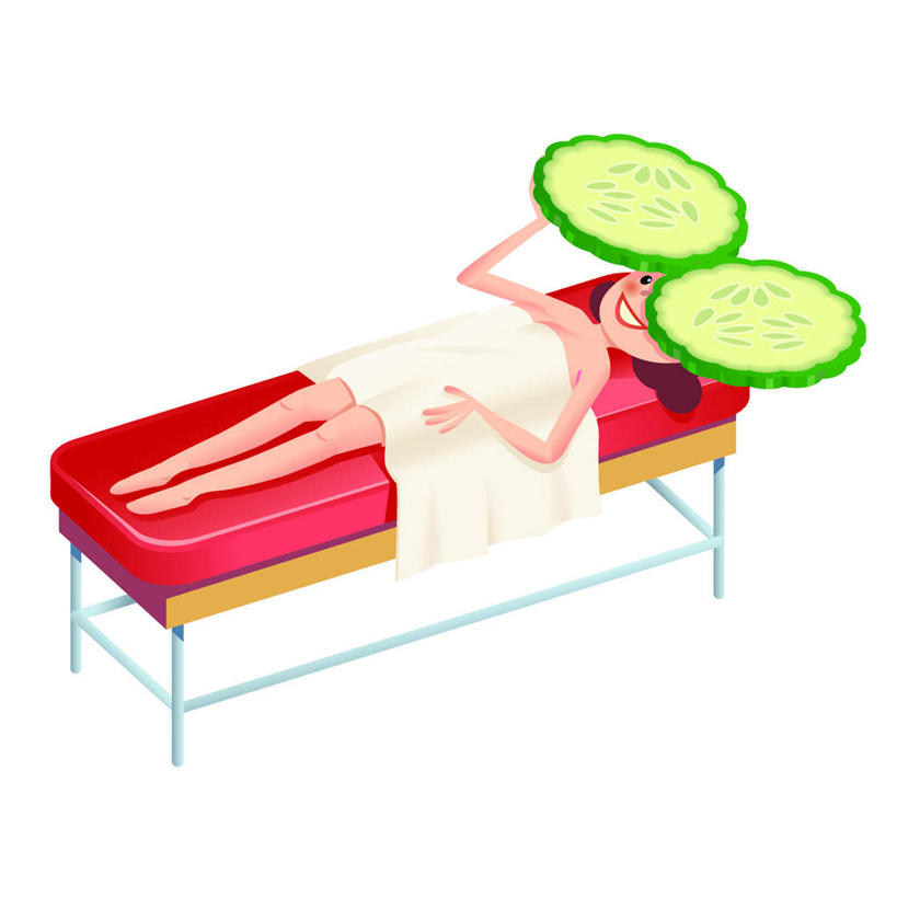 西方人,一个人,无人,躺,笑,微笑,露齿笑,方图,插画,室内,白天,白色背景,侧面,数码,科技,黄瓜,欧洲,欧洲人,仅一个年轻女性,仅一个女性,仅一个人,阴影,网络,高光,几何,计算机图形,合成,图画,画,红色,托,享受,面膜,欢快,托着,电脑合成图,数码合成图,按摩椅,漫画,写实,具体,具象,卧着,年轻女性,女人,女性,白种人,躺着,卧,彩图,全身