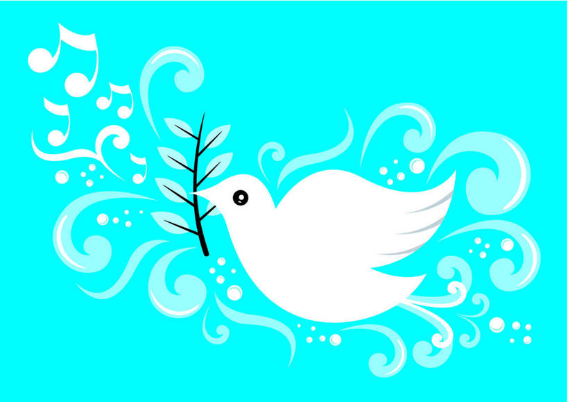 无人,横图,插画,室内,白天,侧面,友谊,数码,科技,鸽子,鸟,飞翔,阴影,蓝色背景,飞行,网络,鸟类,高光,几何,计算机图形,翱翔,合成,图画,飞,画,一只,橄榄枝,电脑合成图,数码合成图,象征,音符,和平,漫画,橄榄叶,写实,具体,具象,信使,彩图,全身